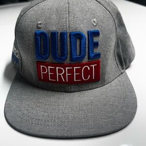 Gray and Blue Men's Hat